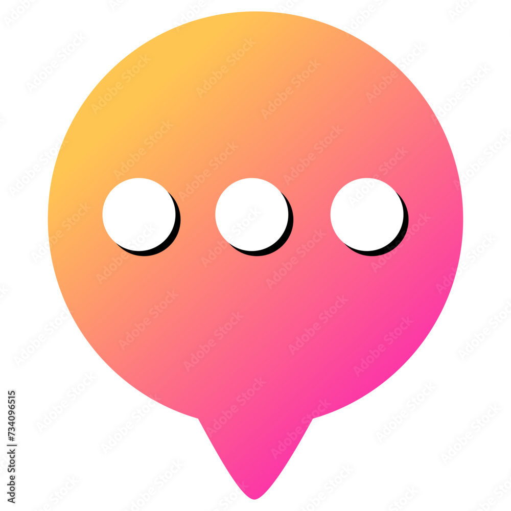 gradient chat logo icon in bubble flat design illustration gradient chat logo icon in bubble flat design illustration