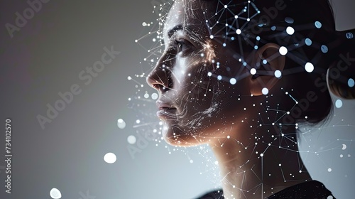 Delicate brushstrokes guided by AI intelligence create an artistic masterpiece on the canvas of human skin.