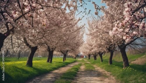 blossom in spring, blooming trees in spring, amazing spring scenery, trees in spring