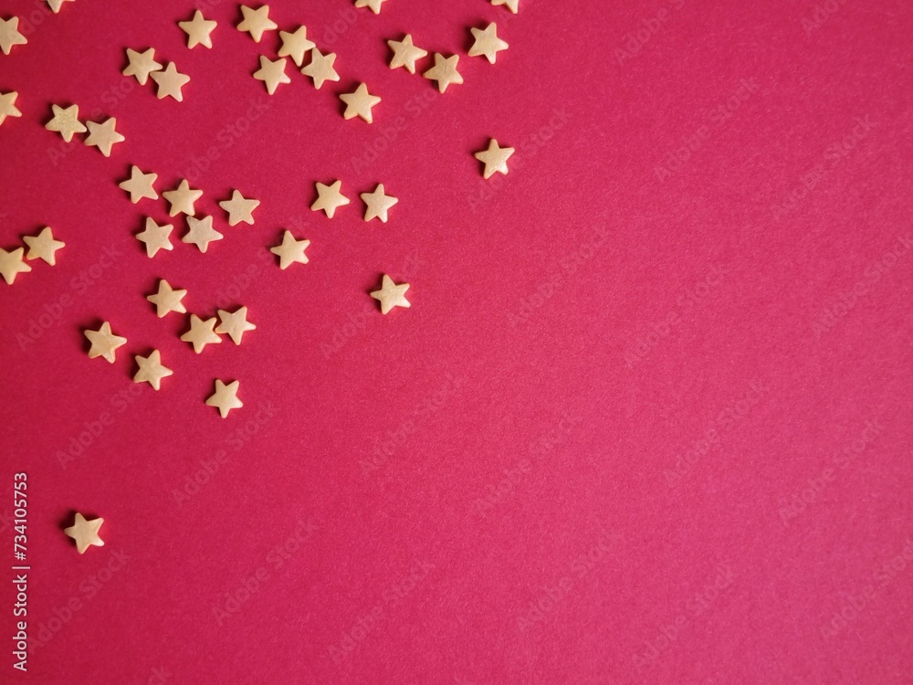 Stars on a red background