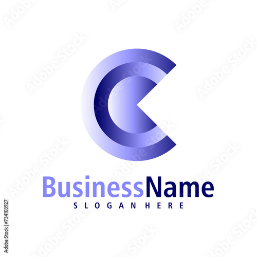 Letter C logo design vector. Creative Initial C logo concepts template
