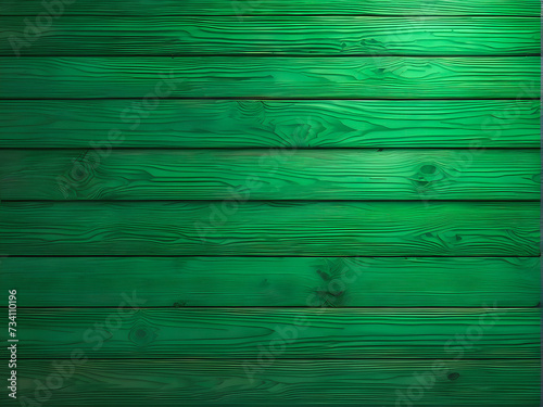 Natural Harmony: Green Rough Painted Wood Texture Background. generative AI