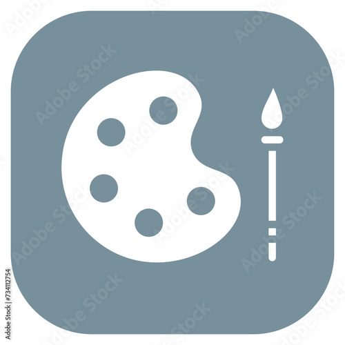 Paint Brush Pallete Icon
