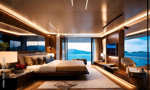 Opulent Oasis: Exquisite Floating Hotel Room Design for Ultimate Relaxation 
