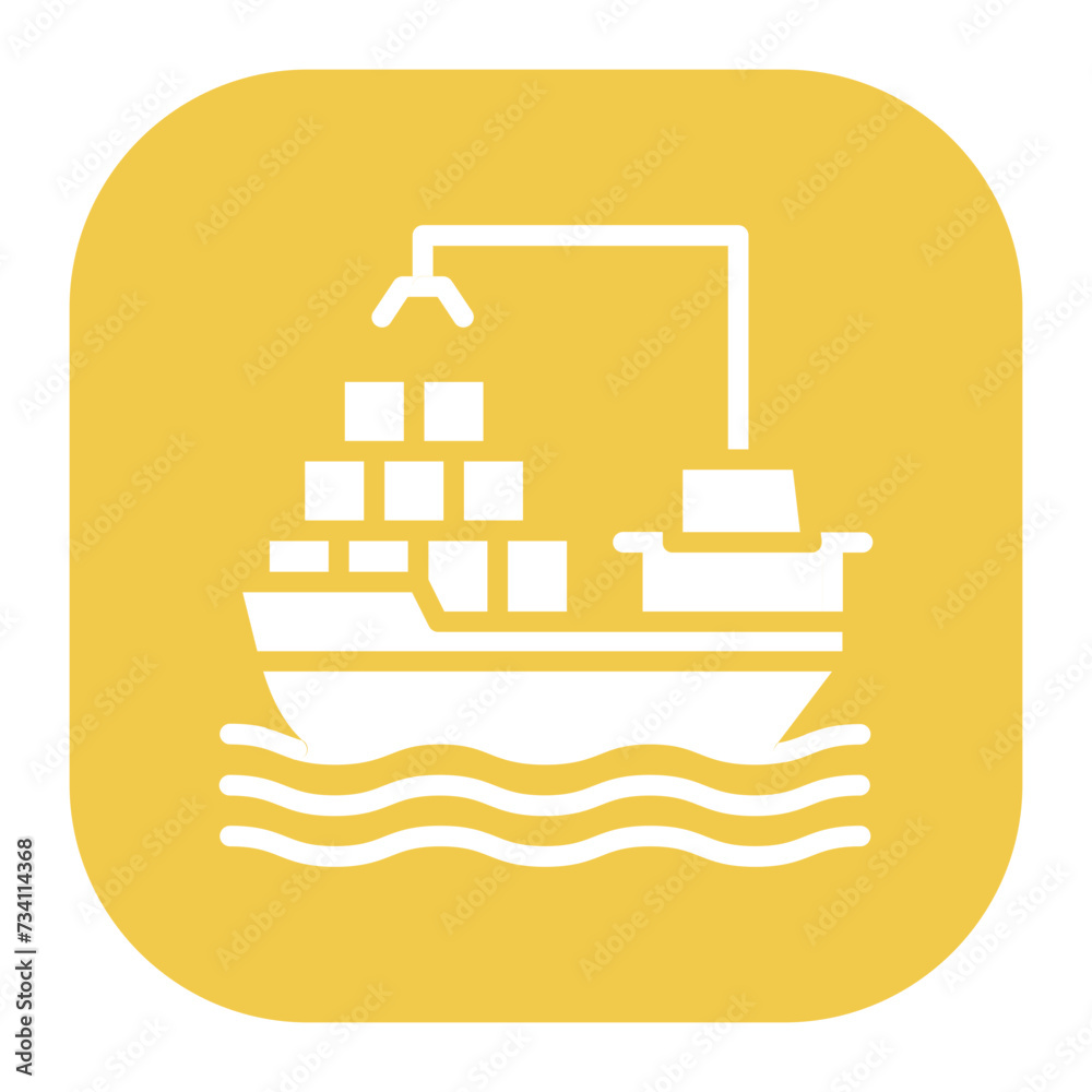 Cargo Ship Icon Cargo Ship Icon