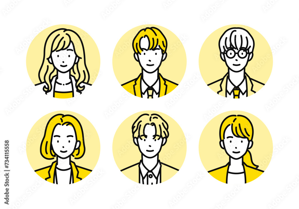 ビジネスパーソンのアイコンセット