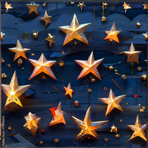 Star designKid staring at night sky background dark art

 photo