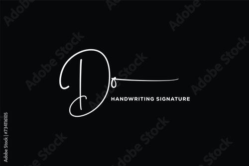 DO initials Handwriting signature logo. DO Hand drawn Calligraphy lettering Vector. DO letter real estate, beauty, photography letter logo design.