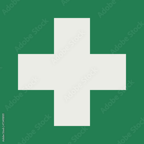 SAFETY CONDITION SIGN PICTOGRAM, FIRST AID ISO 7010 – E003, PNG