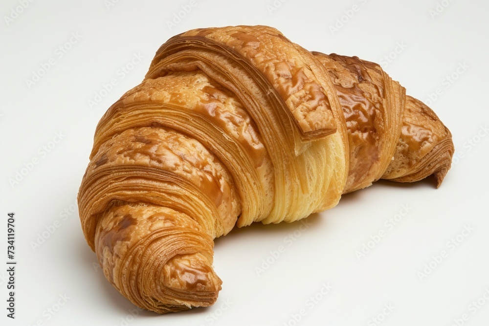 Appetizing croissant isolated on white background Appetizing croissant isolated on white background
