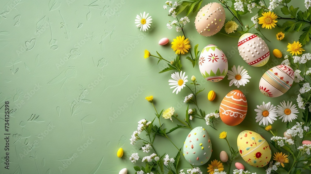 Easter day concept background