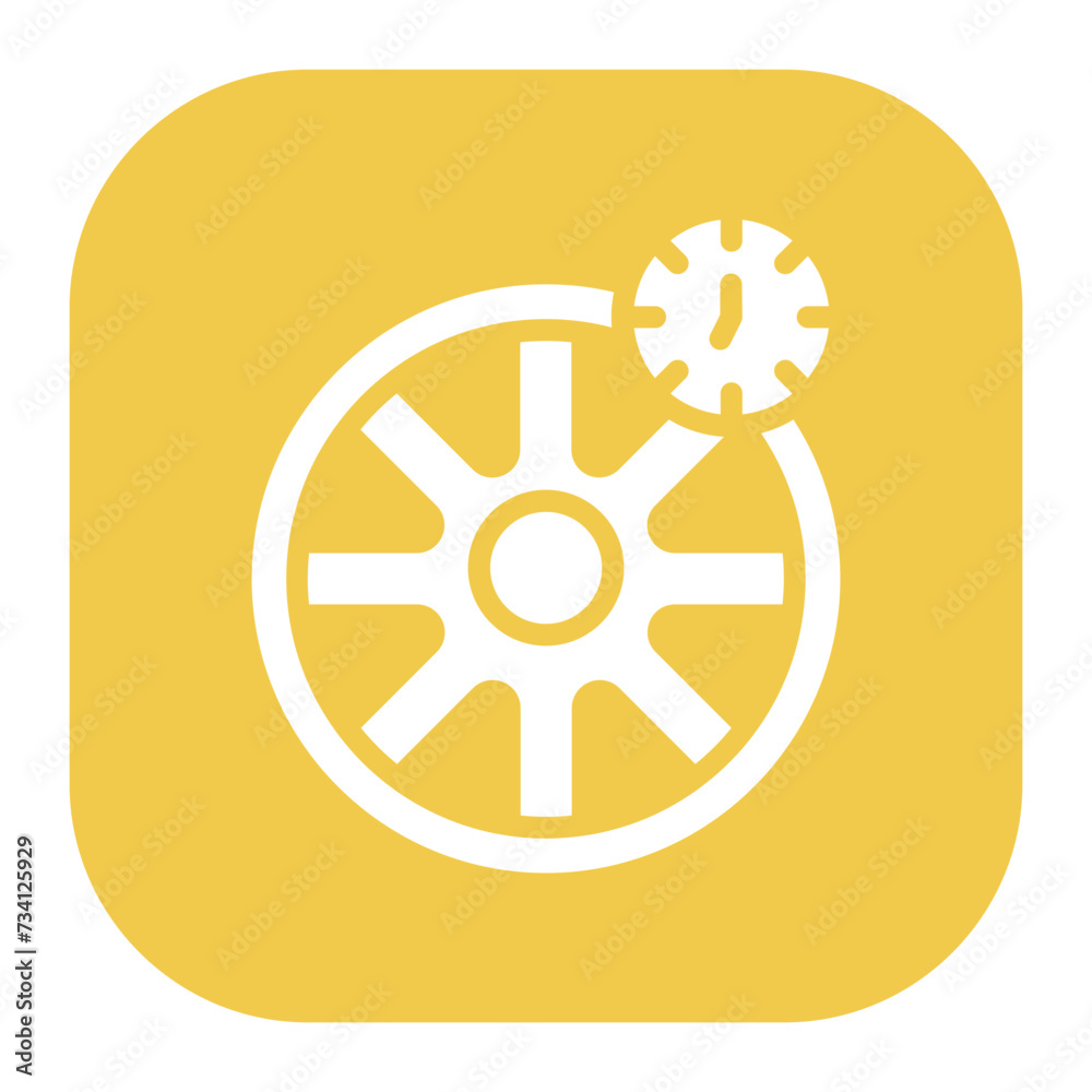 Fototapeta premium Tyre Pressure Icon
