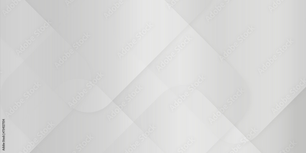 Obraz premium Abstract Modern Frame Background With White Wave Lines.white and grey gradient geometric pattern background,placards, brochures, banners, web pages, headers, covers and more.