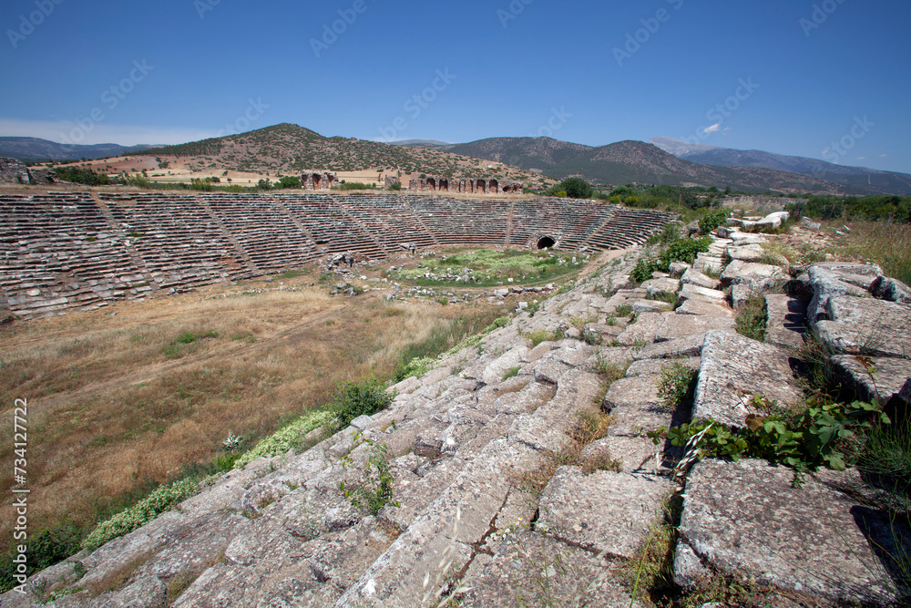 The stadium of the Aphrodisias ancient city, Aydin, Turkey