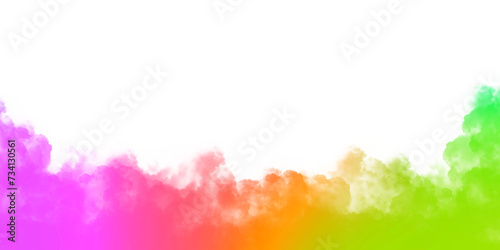 Gradient watercolor rainbow smoke effect or cloud texture in neon colors. Lgbt pride concept.