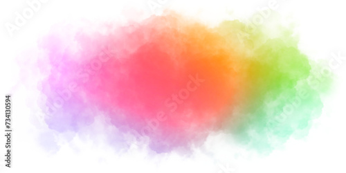 Gradient rainbow colorful cloud or smoke. Lgbt concept.