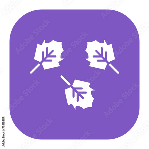 Leaves Falling Icon