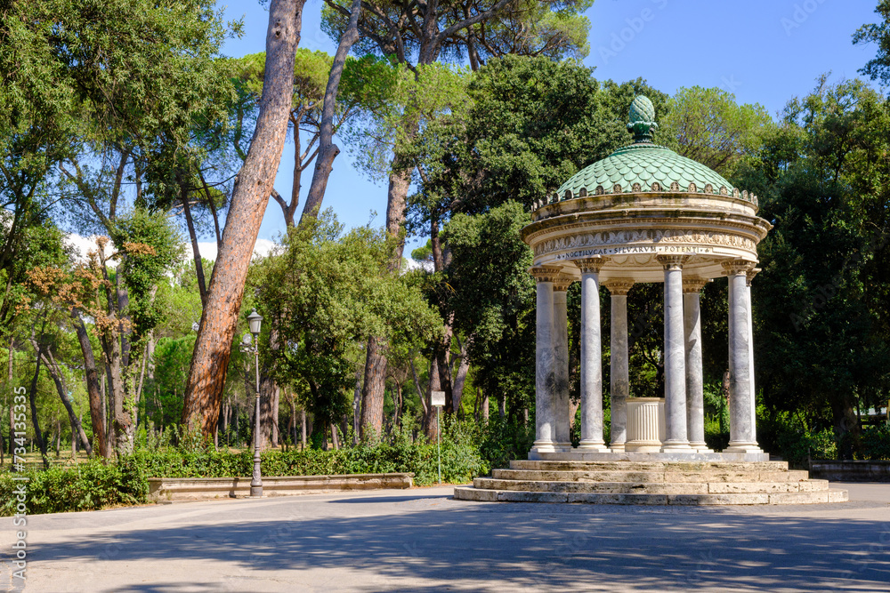 Temple of Diana at Villa Borghese in Rome