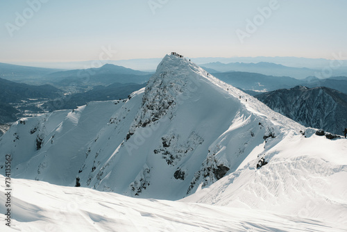 冬山の景色