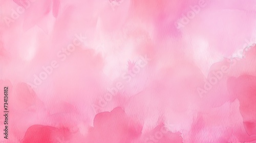 Pink paper watercolor texture background. For design backdrop banner for love valentine day