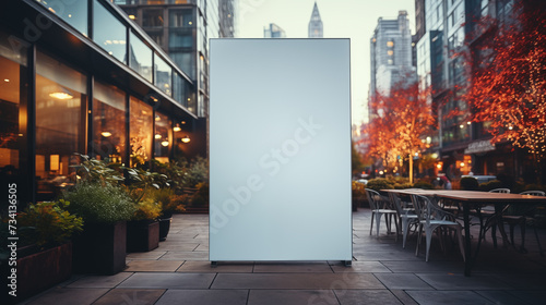 billboard pylon concept for marketing and advertising photo