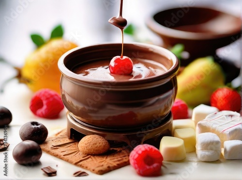 Savor the Flavor: Luxurious Swiss Chocolate Fondue Delicacy