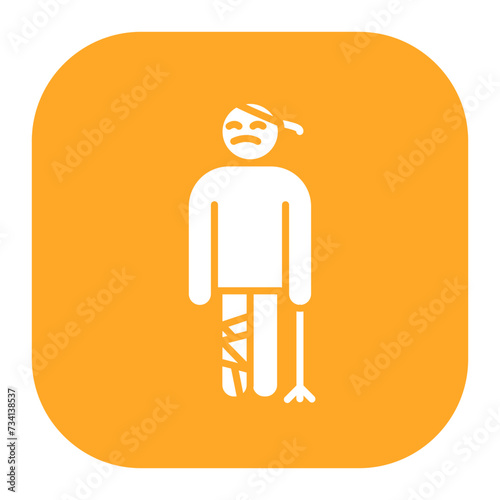 Broken Leg Icon