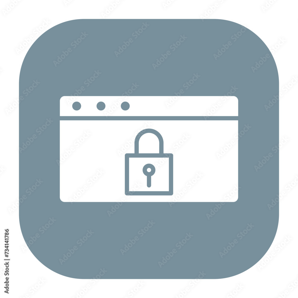 Website Locked Icon Website Locked Icon