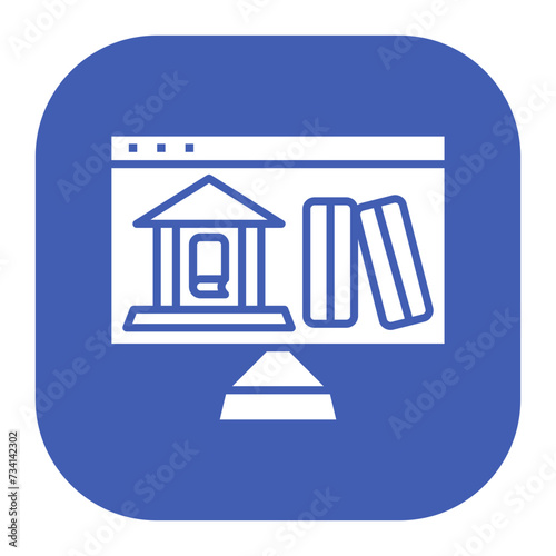 Online Library Icon