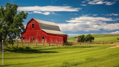 countryside background barn
