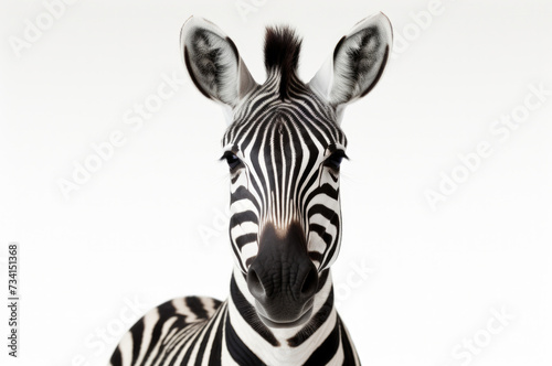 isolated zebra animal concept