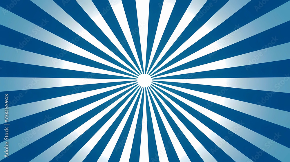Retro background with rays or stripes in the center. Sunburst or sun burst retro background. blue colors retro burst. 