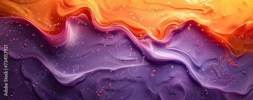 A Vibrant Explosion of Color and Movement, Captured in a Mesmerizing Abstract Painting of Water in Motion, bstrac Wallpaper Background Banner Organic Lines photo