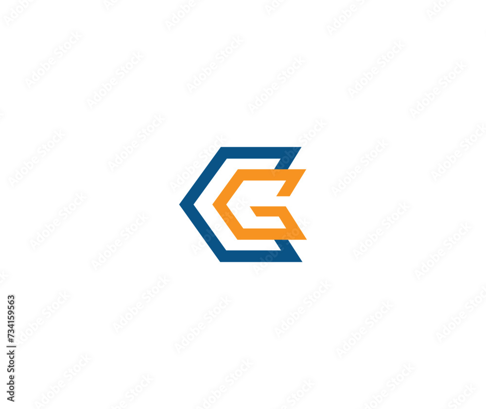 CG logo Icon and symbol, Letter CG logo template CG logo Icon and symbol, Letter CG logo template