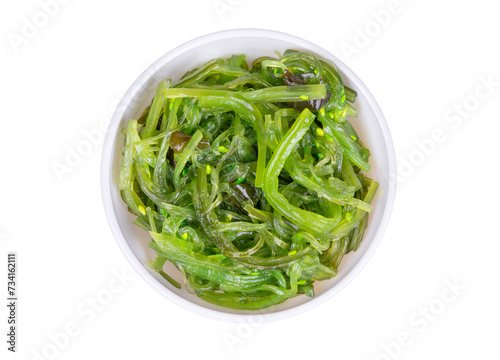 Chinese chuka salad in a bowl isolate