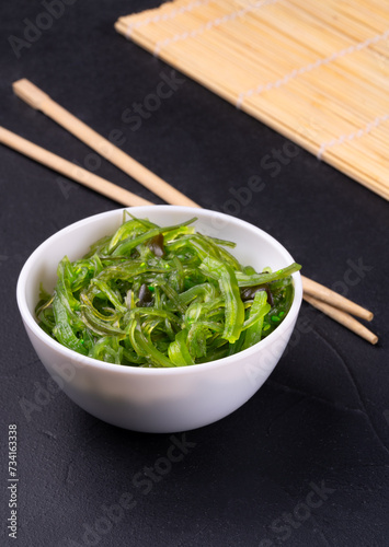 Chuka seaweed salad in a plate
