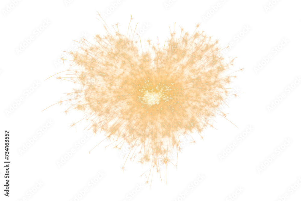Sparkler Burst Display, png file of isolated cutout object