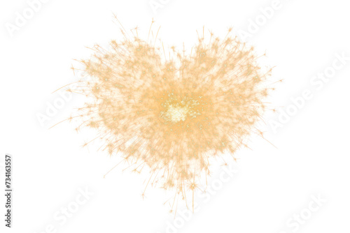 Sparkler Burst Display, png file of isolated cutout object