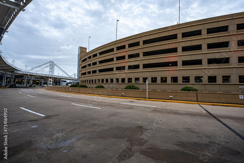 Birmingham Shuttlesworth International Airport at Midday on a Sunday Parking Garage  photo