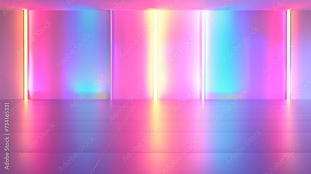 A clean, modern backdrop with a splash of colors, ideal for shopping banners, featuring soft lighting A clean, modern backdrop with a splash of colors, ideal for shopping banners, featuring soft lighting