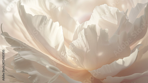 enchanting peony petals caught in a gentle breeze, a dance of elegance and grace