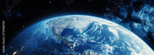 planet earth globe view from space photo