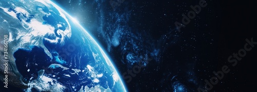 planet earth globe in space background