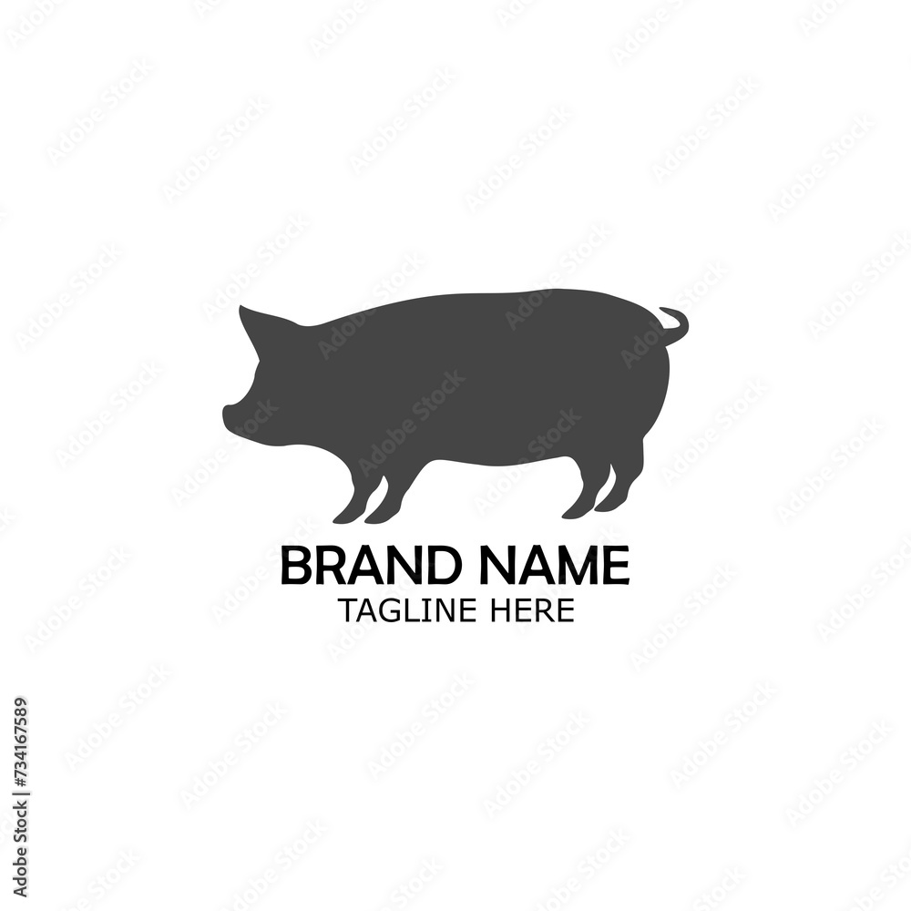 Pig icon. Animals icon isolated on white background. Pig icon. Animals icon isolated on white background.