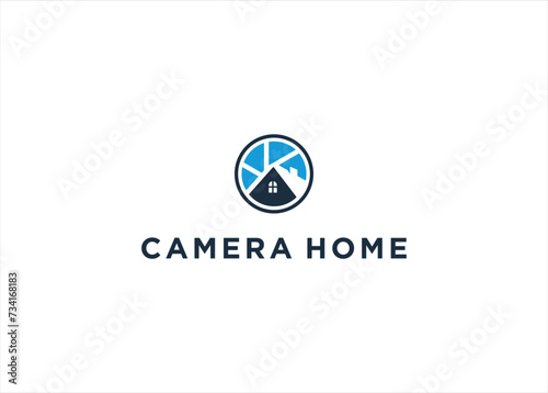 Creative Home and Camera combination logo design inspiration