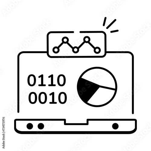 Linear Style Web Programming Icon