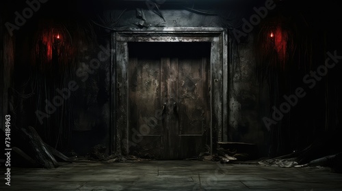 scary horror door