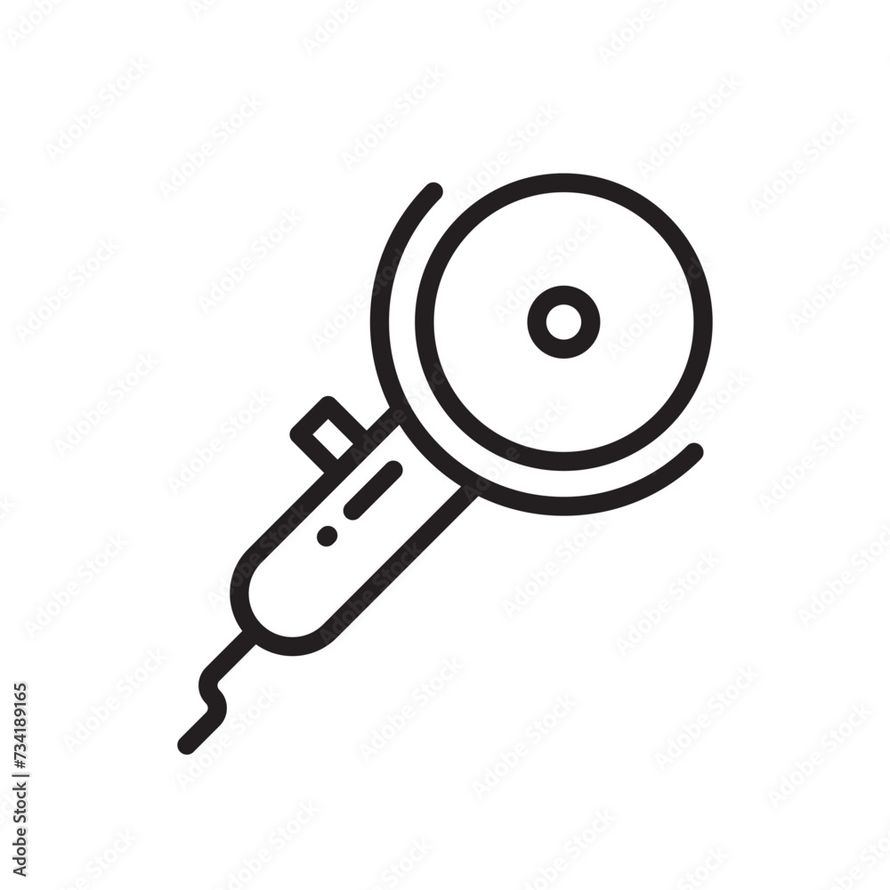 Industrial saw vector icon. Circular saw flat sign design. Saw symbol pictogram. UX UI icon Industrial saw vector icon. Circular saw flat sign design. Saw symbol pictogram. UX UI icon