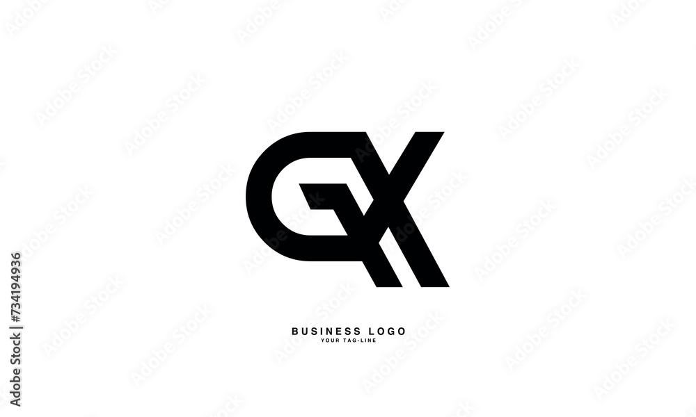 GX, XG, G, X, Abstract Letters Logo Monogram GX, XG, G, X, Abstract Letters Logo Monogram