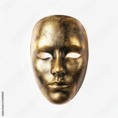 Gold face mask